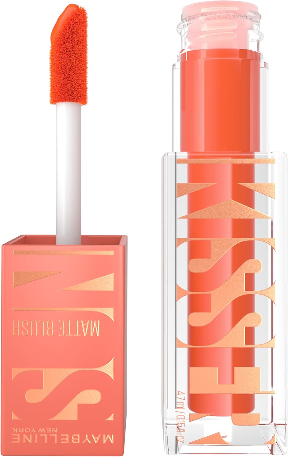 Maybelline New York Sunkissed Liquid Glow Blush – 34 Peachy Quench – blush voor alle huidtypen – verrijkt met vitamine E – voor een sunkissed glow – voelt licht aan op de huid