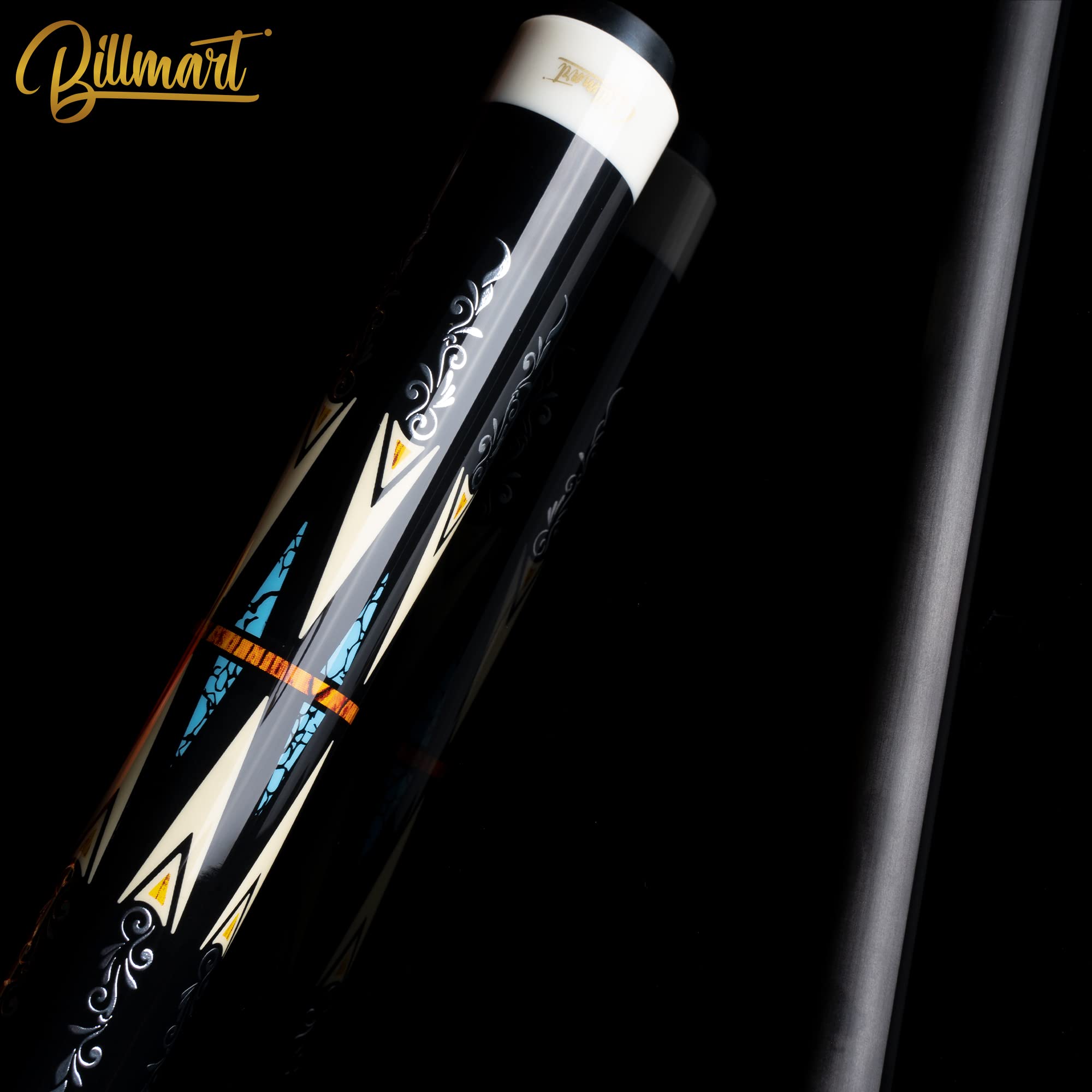 Carbon Fiber Pool Cue Stick, Low Deflection Shaft Billiard Cue Sticks with Hard Case, Pool Table Sticks Queue, 19 oz Pool Que