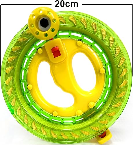 Miniatura 29 de Hengda Kite - Bobinador profesional para exteriores, con rueda de agarre de carrete de bobina y cuerda de volar de 198 metros (27 kilos)