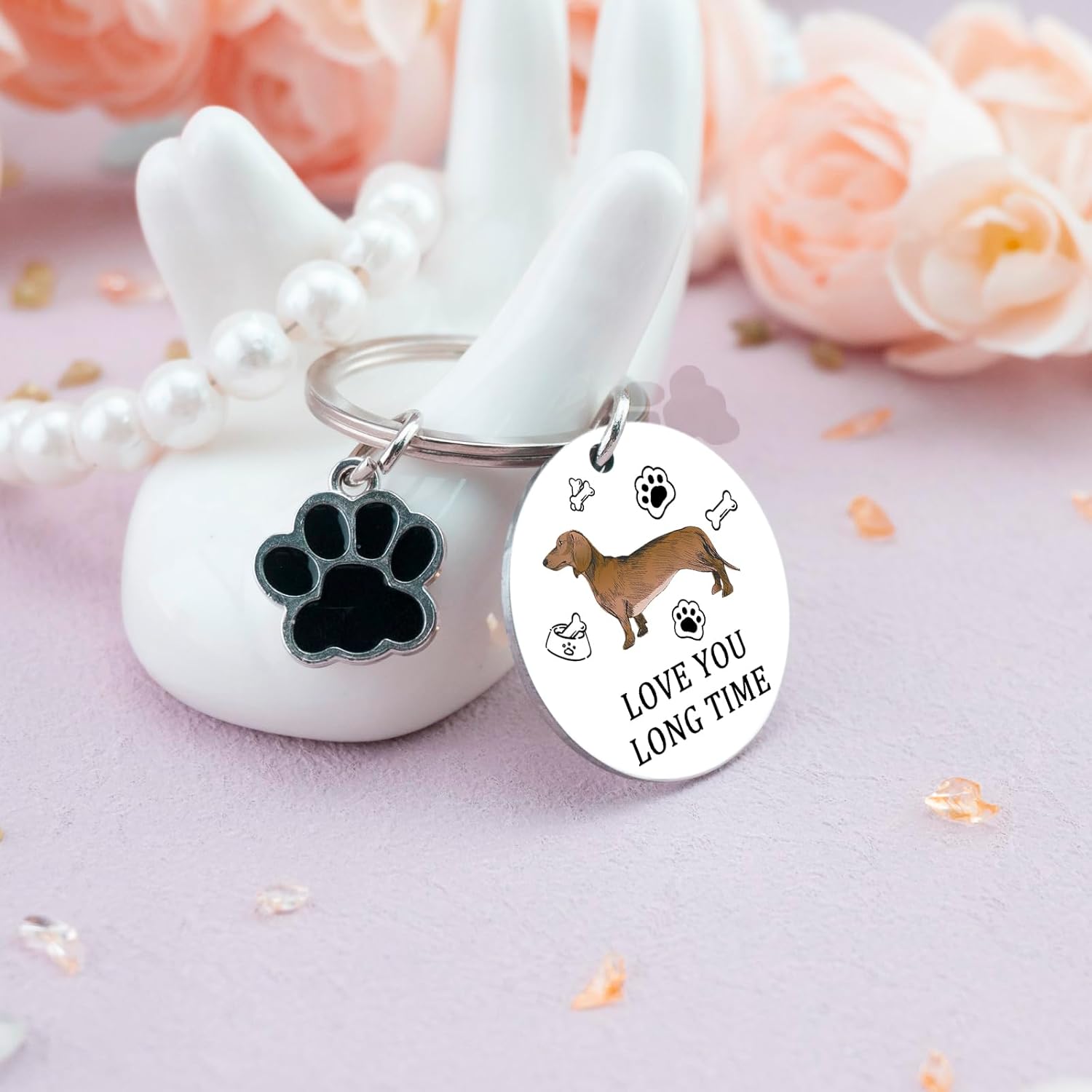 Dachshund Gifts Weiner Dog Gifts For Women Dachshund Keychain For Girls Couples Boys Friends Memorial Gift For Loss Of Dogs Weiner Dog Key Accessories for Birthday - Image 4