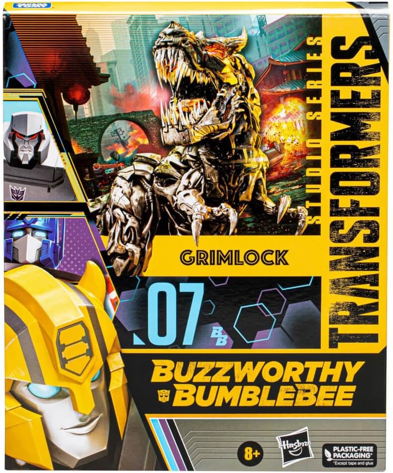 Transformers Studio Series 07BB Buzzworthy Bumblebee Grimlock Action Figure,F7118