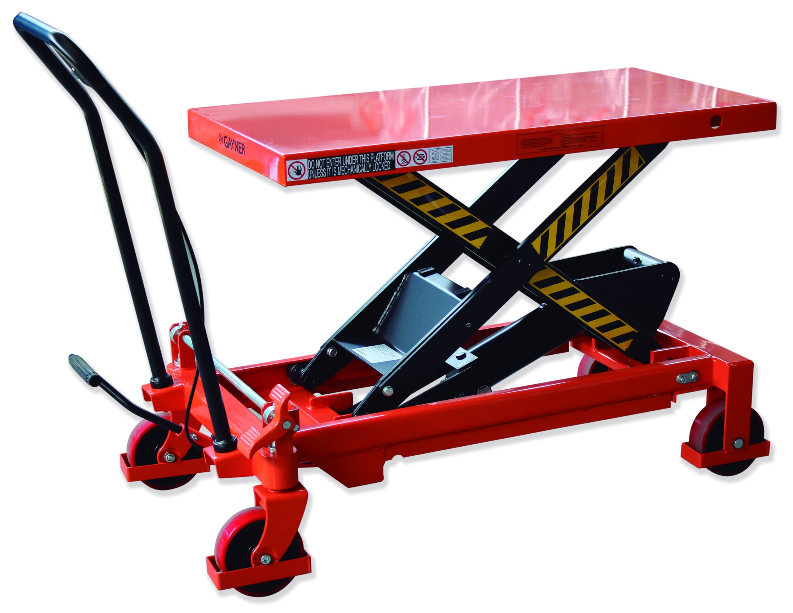 Mesa Elevadora Hidráulica Manual CPE-1000, Elevador de Tijera Profesional para Taller y Almacén, Capacidad 1000 kg, Altura 38-99 cm, Plataforma 101,6 x 51 cm