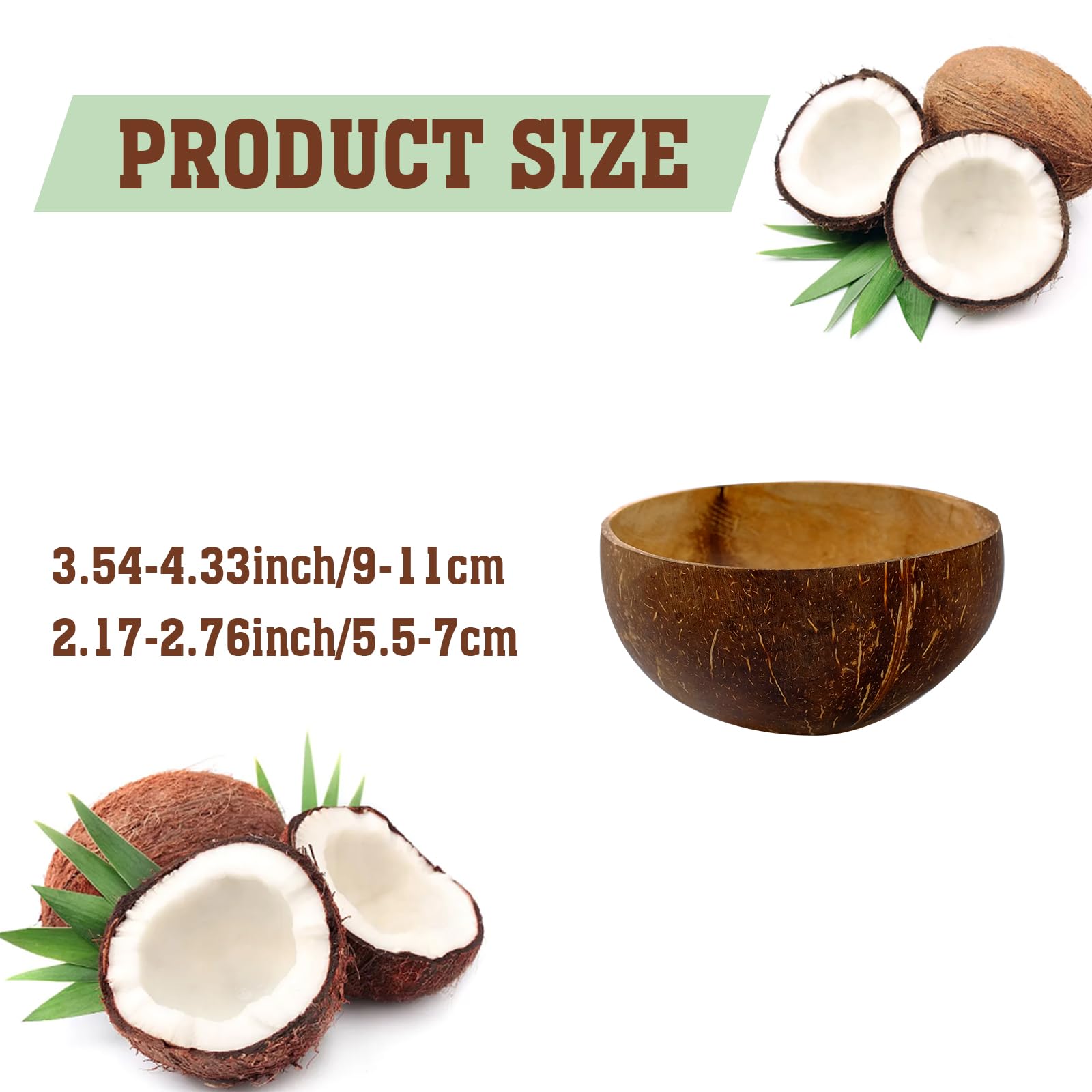 14 cuencos pequeños de madera pulida para batidos, ensalada de acai y regalos veganos, decoración de cocina rústica natural