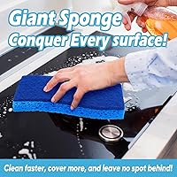 Vista 39 de AIDEA Esponjas antiarañazos, 12 unidades, esponja natural para utensilios de cocina antiadherentes, esponjas de cocina, esponja de celulosa