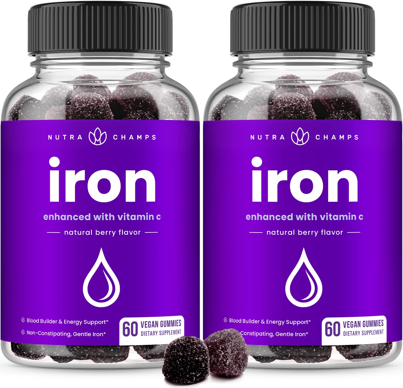 Buy Iron Gummies with C 20mg Iron Gummies for Women, Men & Kids 120