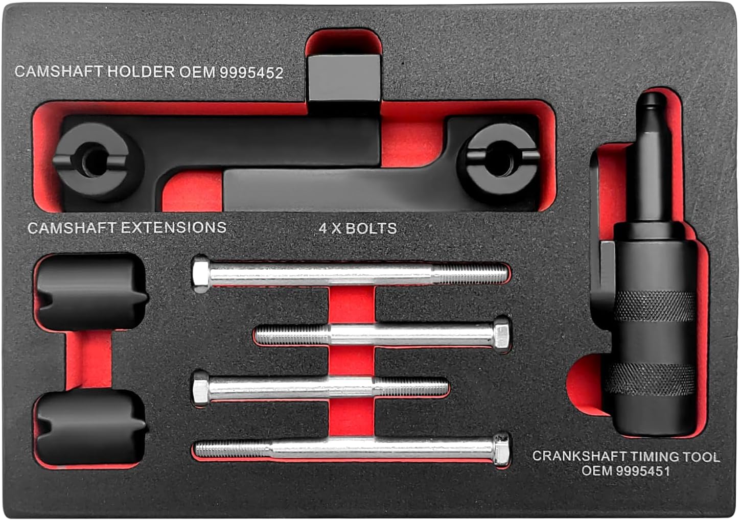 ZKTOOL Engine Timing Tool Camshaft Locking Tool Kit, Compatible with Volvo S40 S60 XC90, Crankshaft Timing Tools, OEM 9995451, 9995452
