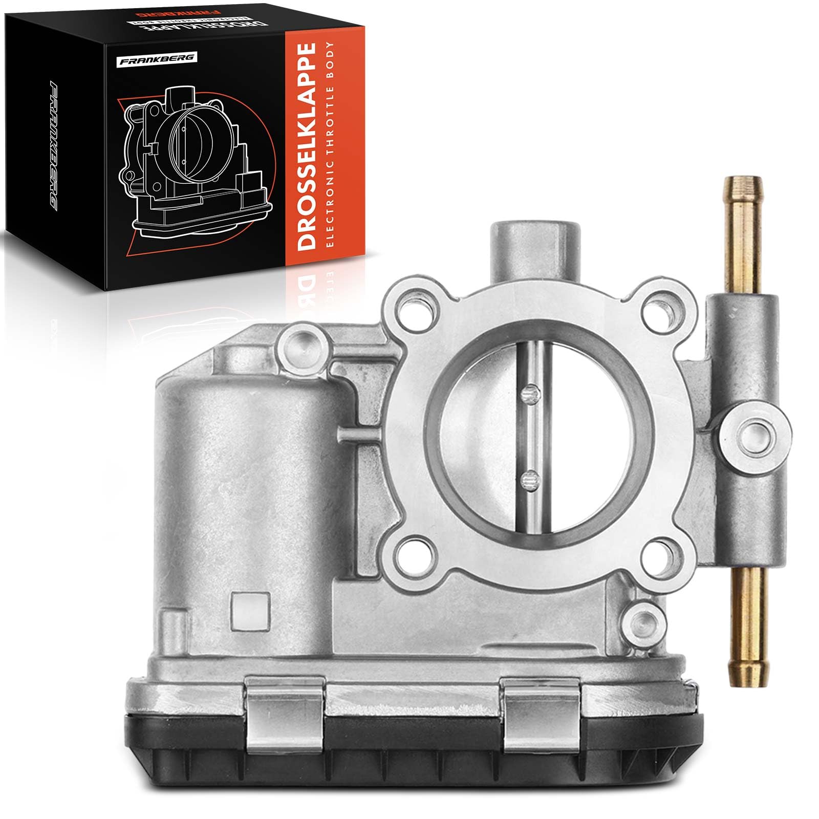 Frankberg Drosselklappe Drosselklappenstutzen Kompatibel mit Agila Astra G CC Astra H Combo Tour Corsa Meriva Tigra Twintop 1.0L-1.4L Benzin 2003-2011