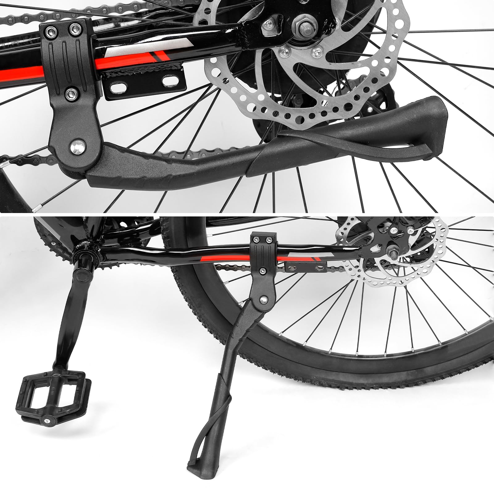 Béquille Vélo Réglable 16-20 Pouces - Support Alliage Aluminium Pour VTT, Ville - Antidérapante