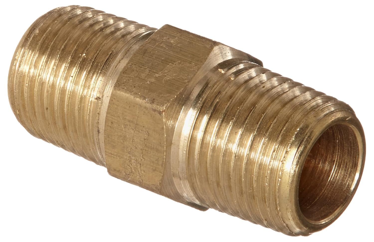 PARKER Hex Long Nipple: Brass, 1/8 In X 1/8 In Fitting Pipe Size, Male NPT X Male NPT, 2 In - Foto 10