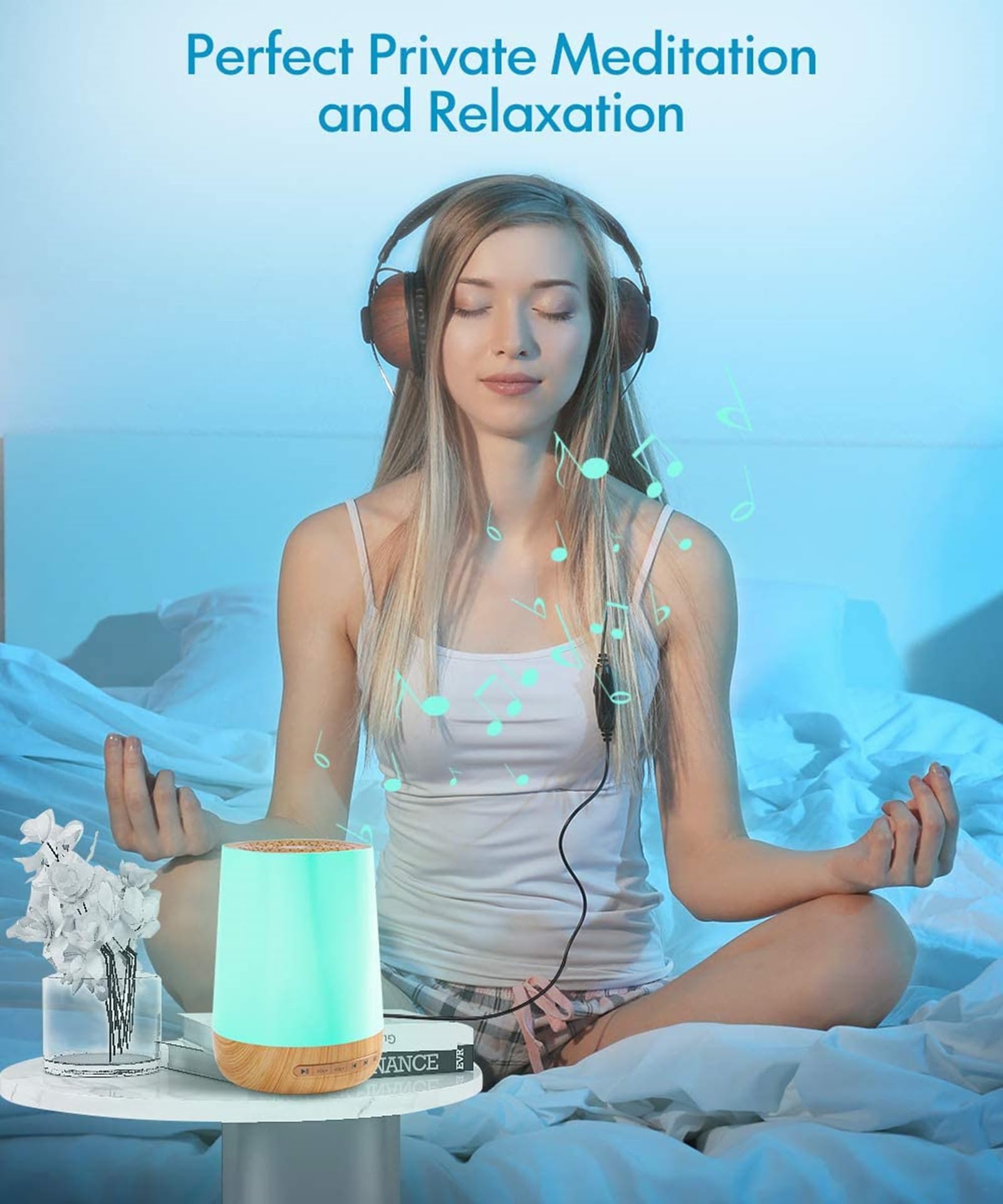 Máquina de Ruido Blanco para Dormir, 34 Sonidos relajantes de Alta fidelidad, función y Temporizador Favoritos, Ideal para Adultos, bebés, hogar, Oficina y Viajes.