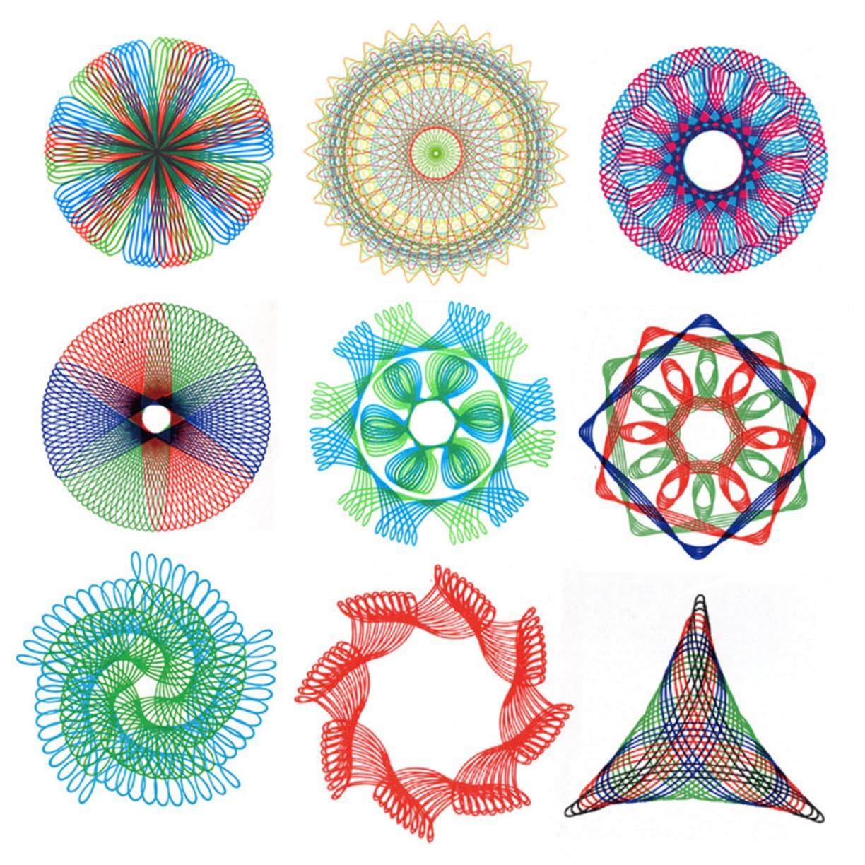 16 Pochoirs De Formes Géométriques - Modèles Dessin, Loisirs Créatifs, Enfants Et Adultes