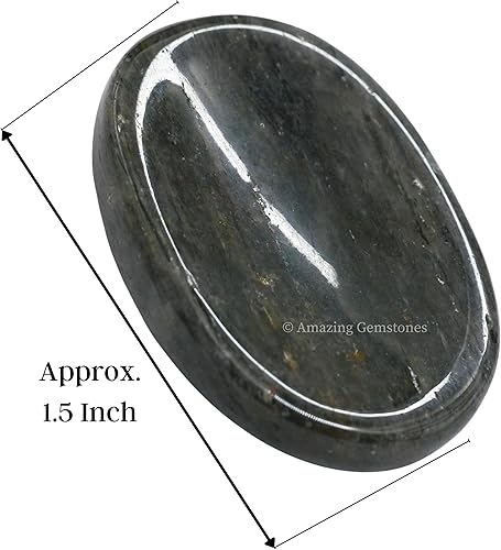 Vista 17 de Cristales de piedra de preocupación de cuarzo rosa y piedras curativas, piedras de preocupación para regalos de alivio del estrés, cristal de piedra