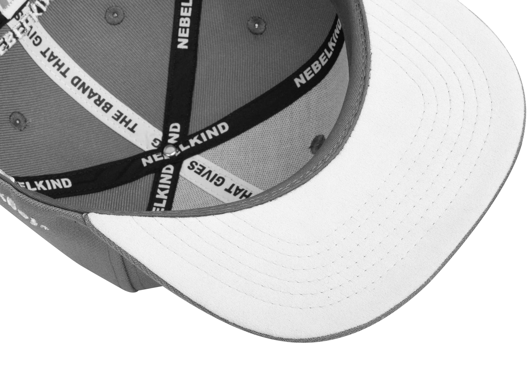 Nebelkind Gorra Snapback para Hombre y Mujer, Talla Única, Unisex, Moderna, Estilo Callejero, Gorra de Béisbol con Visera Recta, Gris