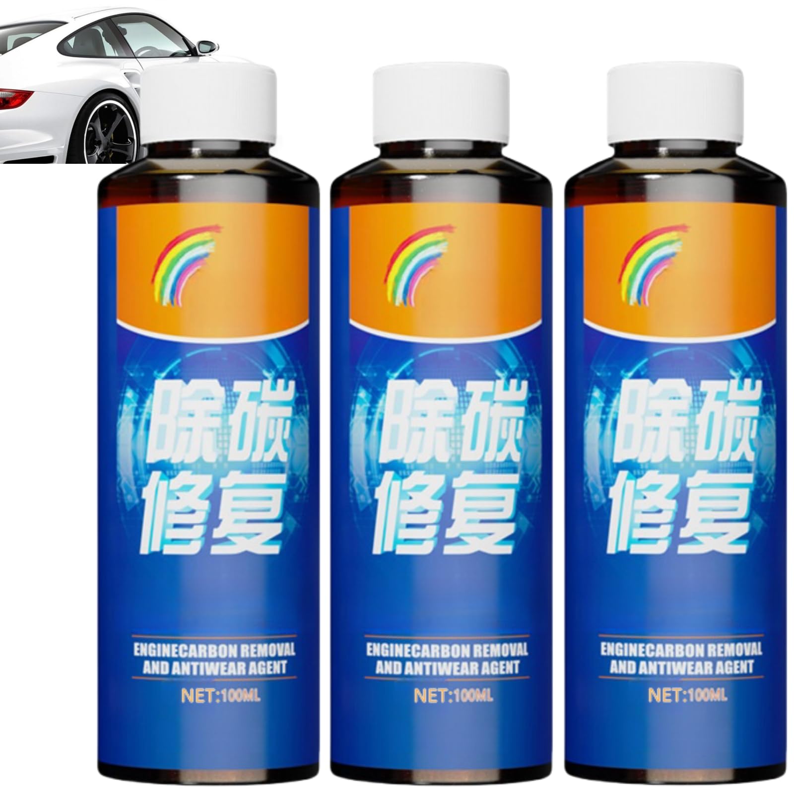 peehss Organic Engine Anti-Wear Protection Agent, Engine Carbon Removal Repair Agent, Highly Effective Engine Anti-Wear Protectant, Engine Agent Protector, Carbon Removal andRepair Oil for Car (3pcs)