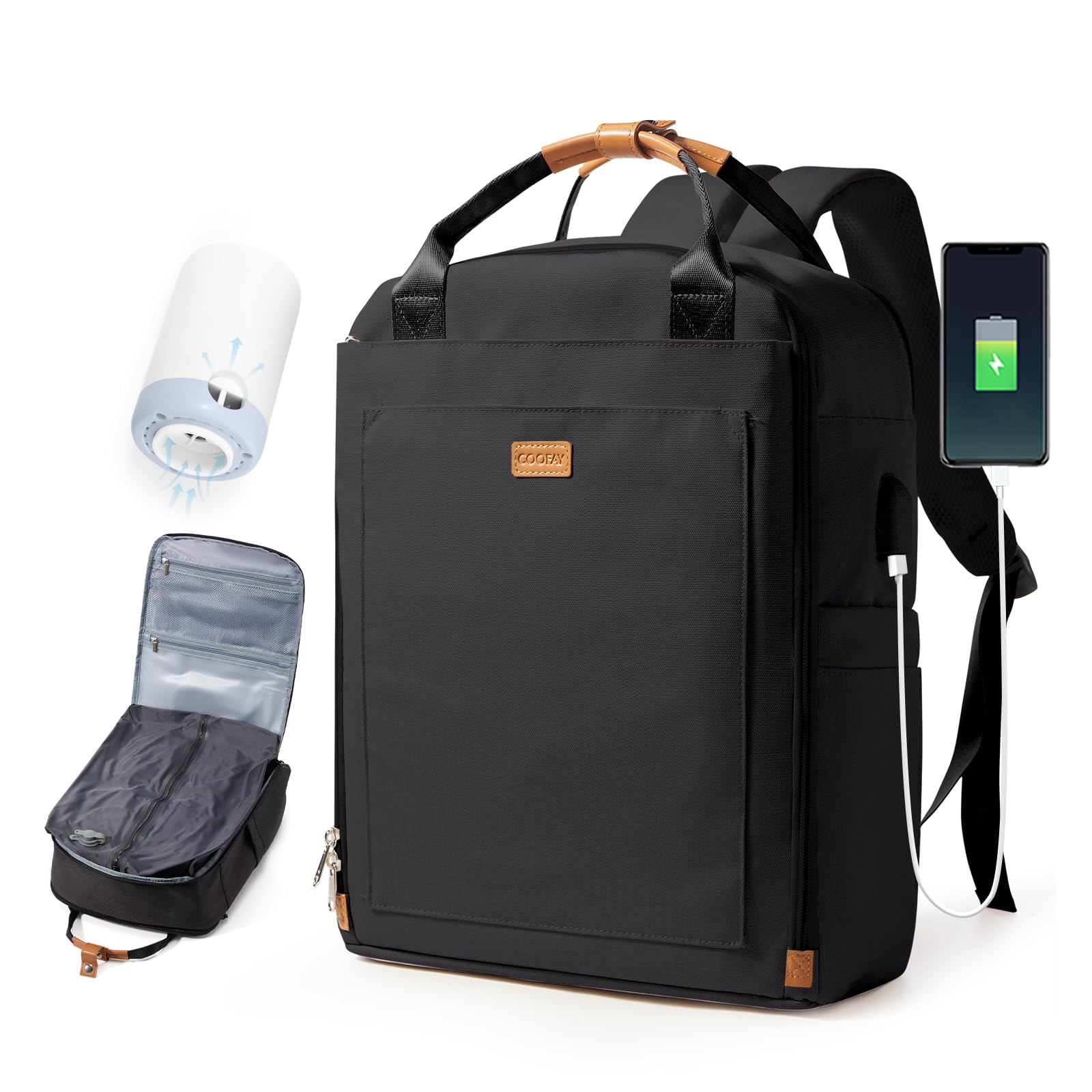 BJLFS Borse da Cabina per Ryanair 40x30x20 Zaino Wizzair Sottovuoto da viaggio 40x20x25 Bagaglio a Mano con compressione sottovuoto,Zaino Easyjet 45x36x20,Zaini Casual per laptop da 14 pollici