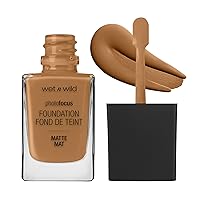 Vista 1 de wet n wild Photo Focus Matte Liquid Foundation Caramel, Vegan & Cruelty-Free