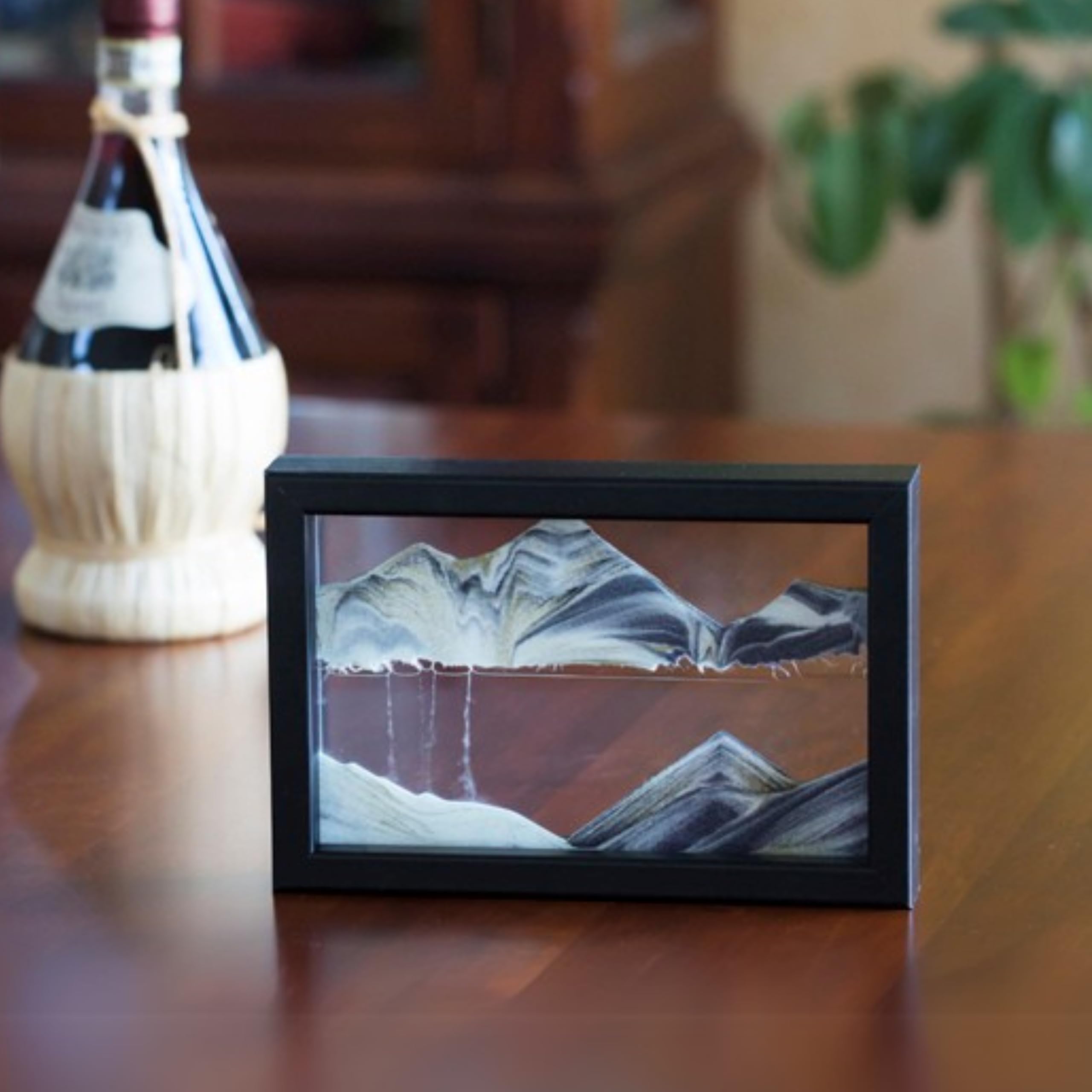 Amazon.com: KB Collection Horizon Black Moving Sand Art - Original