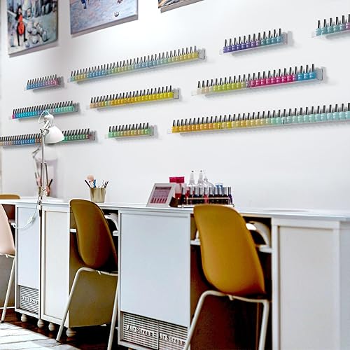 Miniatura 7 de Repisas de pared NIUBEE acrílicas para esmaltes de uñas