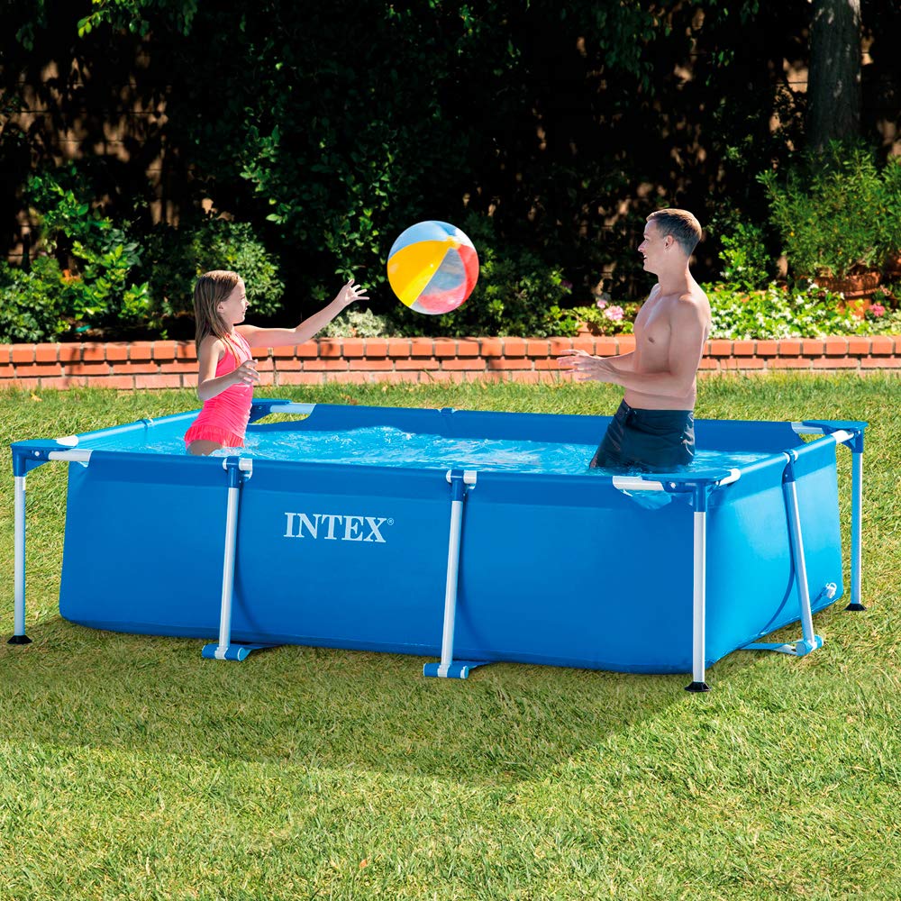 INTEX Pack Piscina Rectangular Small Frame 260x160x65 cm 2282 litros + Depuradora cartucho 2006 litros/hora