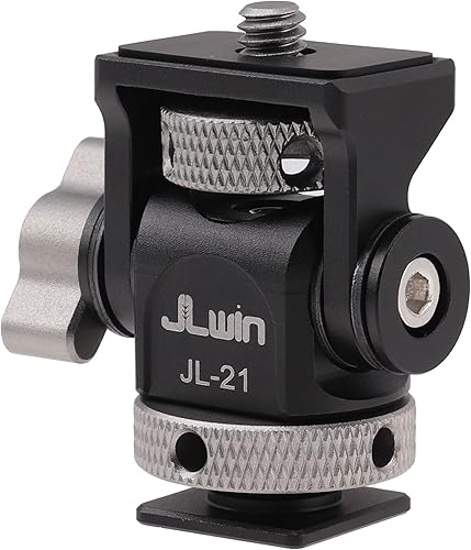 Foto4easy Soporte de montaje para monitor de campo, adaptador de montaje de zapata fría para monitor de 5 pulgadas y 7 pulgadas, soporte giratorio