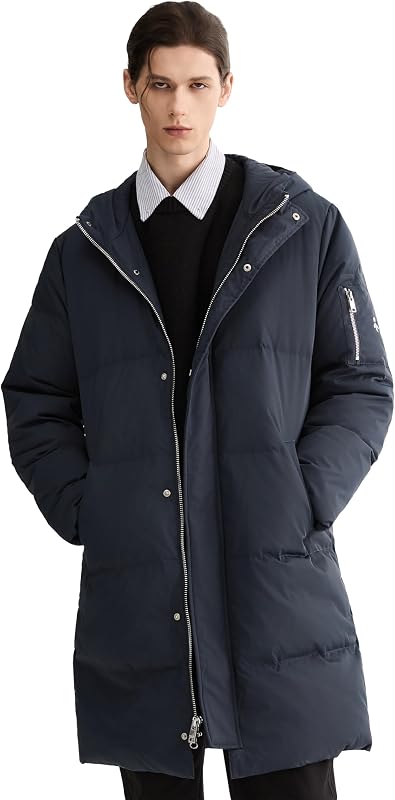 Orolay campera acolchada para hombre, resistente al viento, al agua, con capucha y bolsillos para deportes de invierno