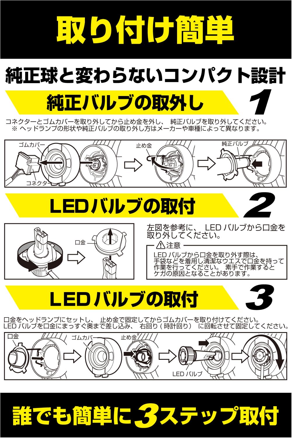Amazon | IPF ヘッドライト フォグランプ LED 車用 H4 Hi Lo切替