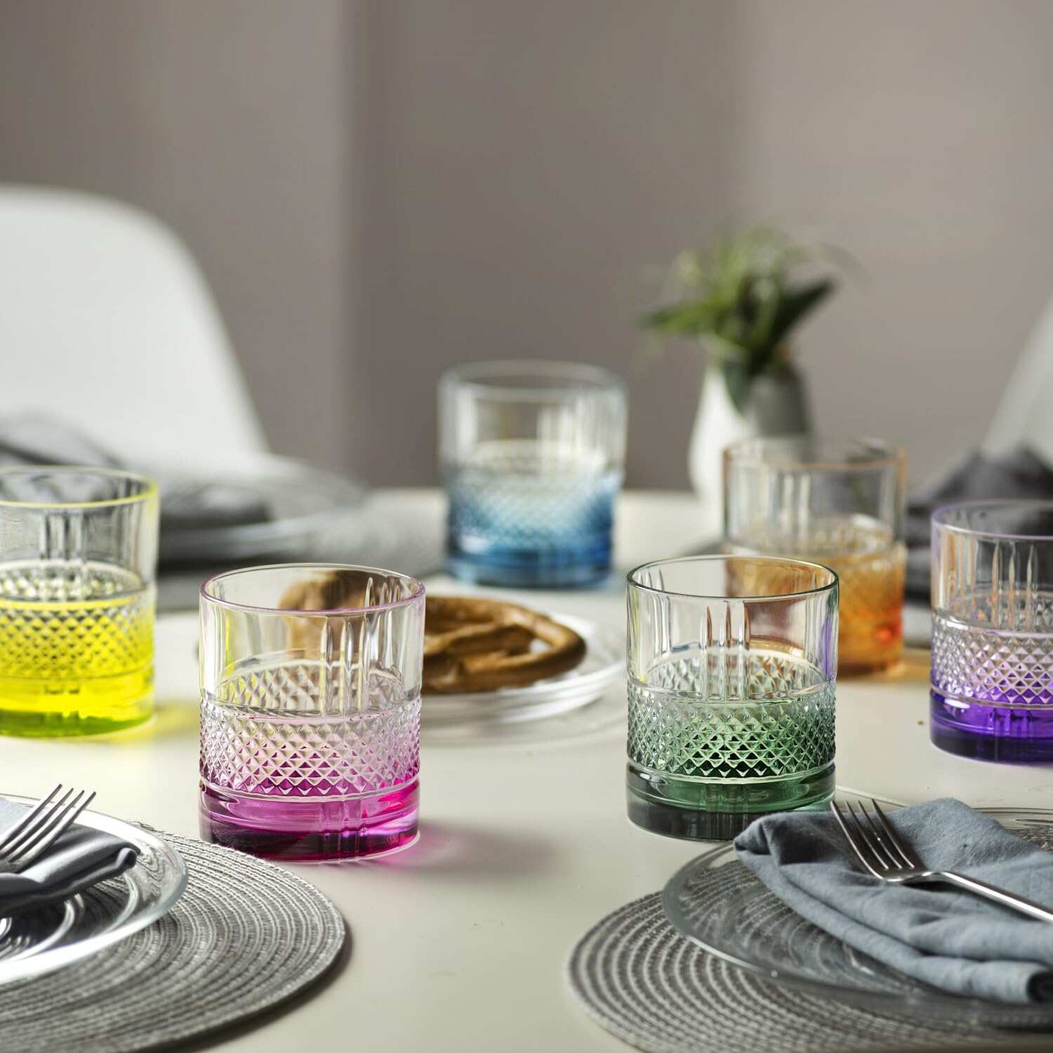 RCR Brillante Set 6 Bicchieri in Vetro Colorati cl34, 1453634