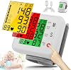 Wrist Blood Pressure Monitor 2025 Upgraded Digital BP Machine with Tri-Backlit Display, Automatic Wrist Blood Pressure Monitor Pulse Rate Monitoring, USB Rechargeable, 2x99 Memory Readings