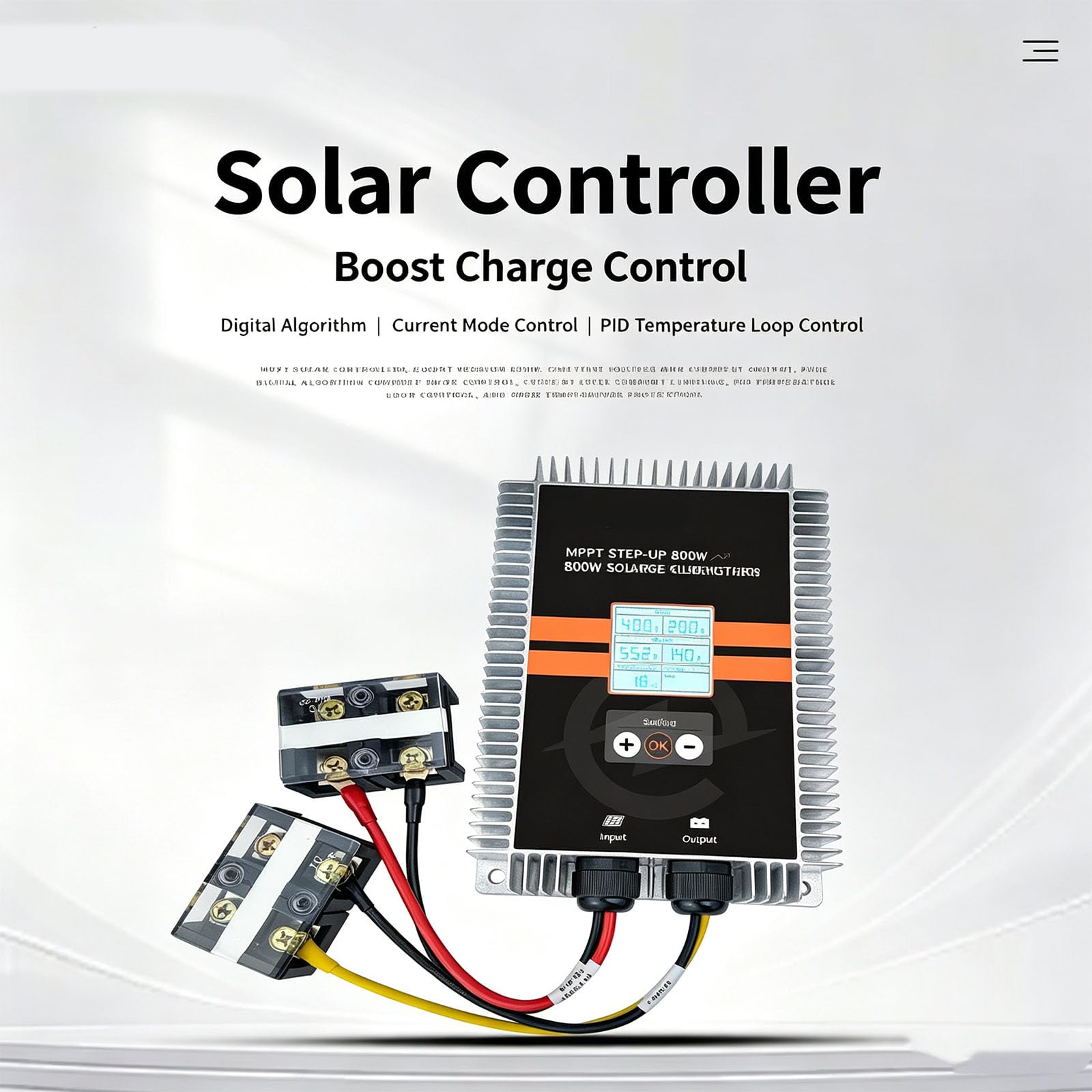 Contrôleur solaire de tension MPPT d'entrée 18-65 V 30 A
