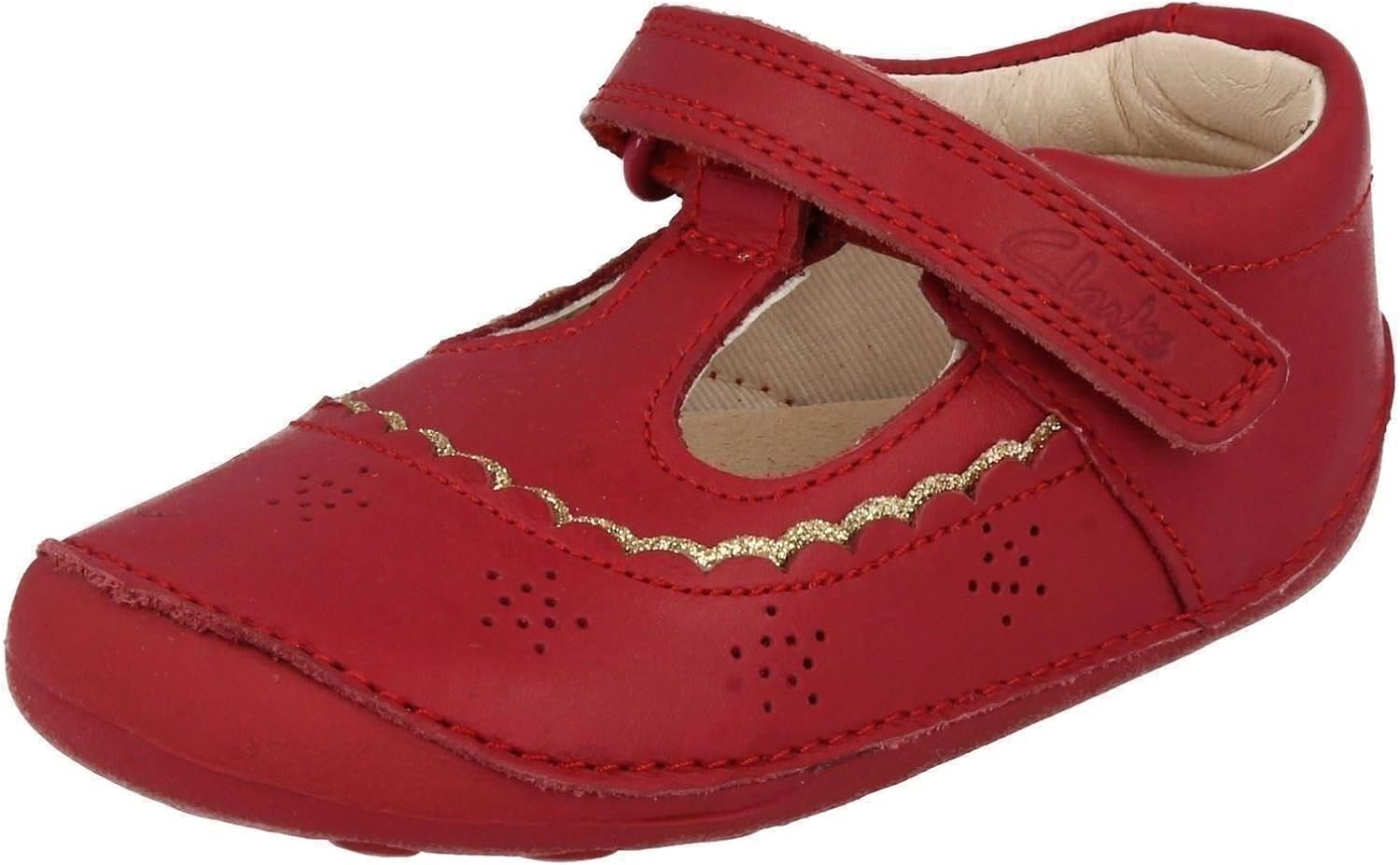 Clarks Infant Girls Cruisers Little Ida - Berry Leather - UK Size 4H - EU  Size 19 - US Size 4.5XW: Amazon.co.uk: Shoes \u0026 Bags