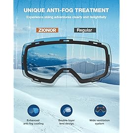 ZIONOR X4 Ski Goggles Magnetic Lens - Snowboard Goggles for Men Women Adult - Snow Goggles Anti-fog UV Protection