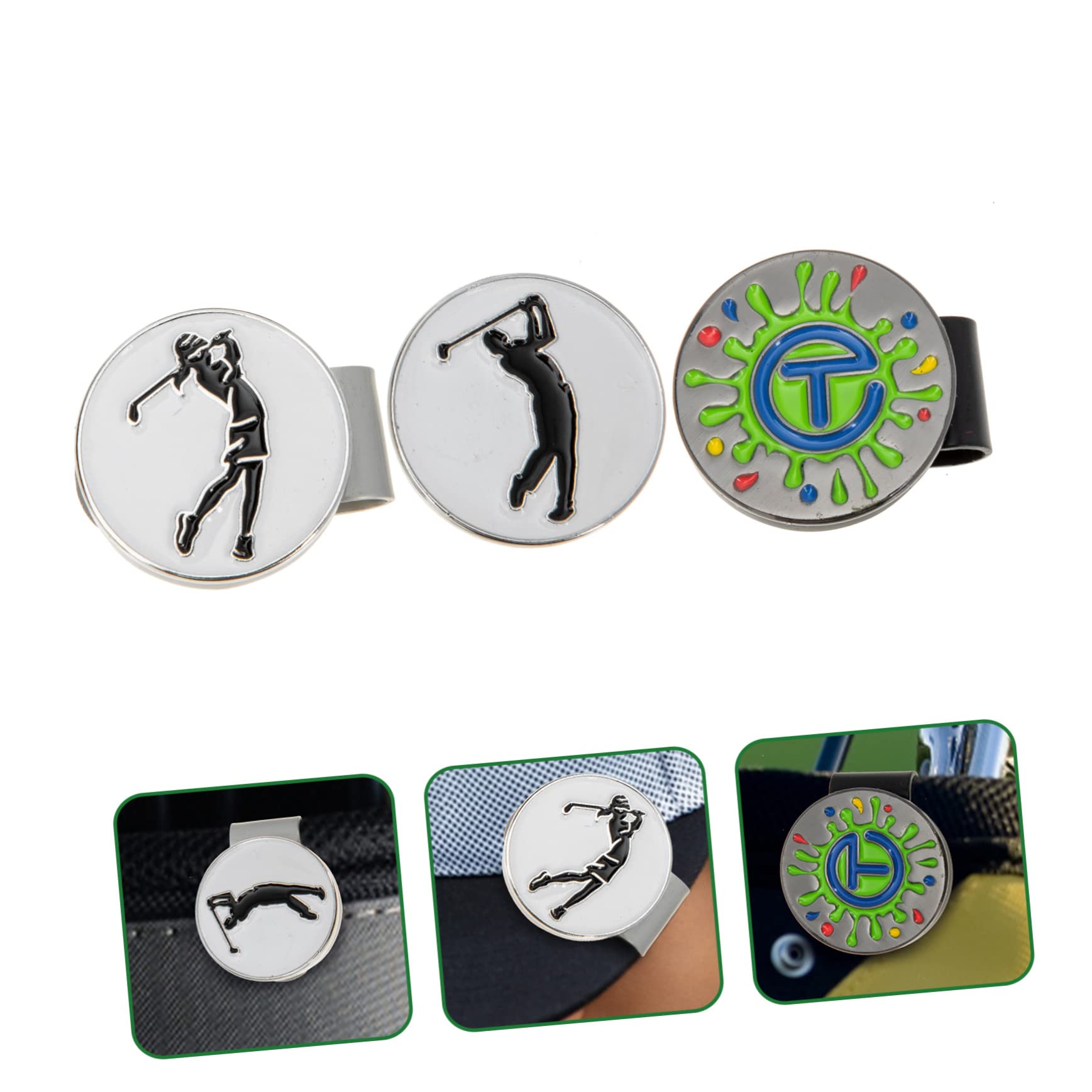 Milisten Magnetische Golf Hut Clips Tragbare Golf Ballmarkierer Für Hüte Mützen Und Bekleidung Praktische Golfaccessoires Für Herren Und Damen