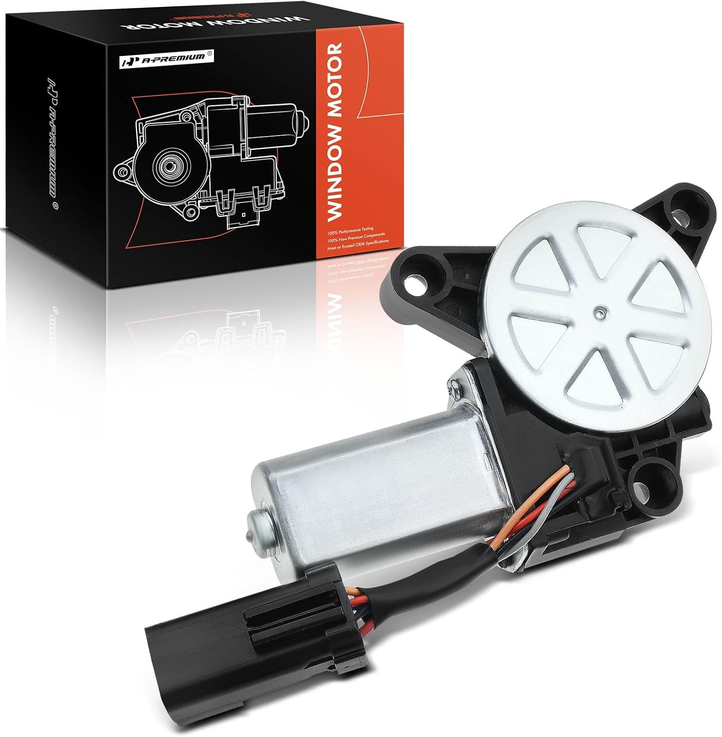 A-Premium Front Right Window Lift Motor Compatible with Dodge Grand Caravan 2008-2020 & Chrysler Town & Country 2008-2016 & Ram C/V 2012-2015, Passenger Side, Replace# 68030656AA