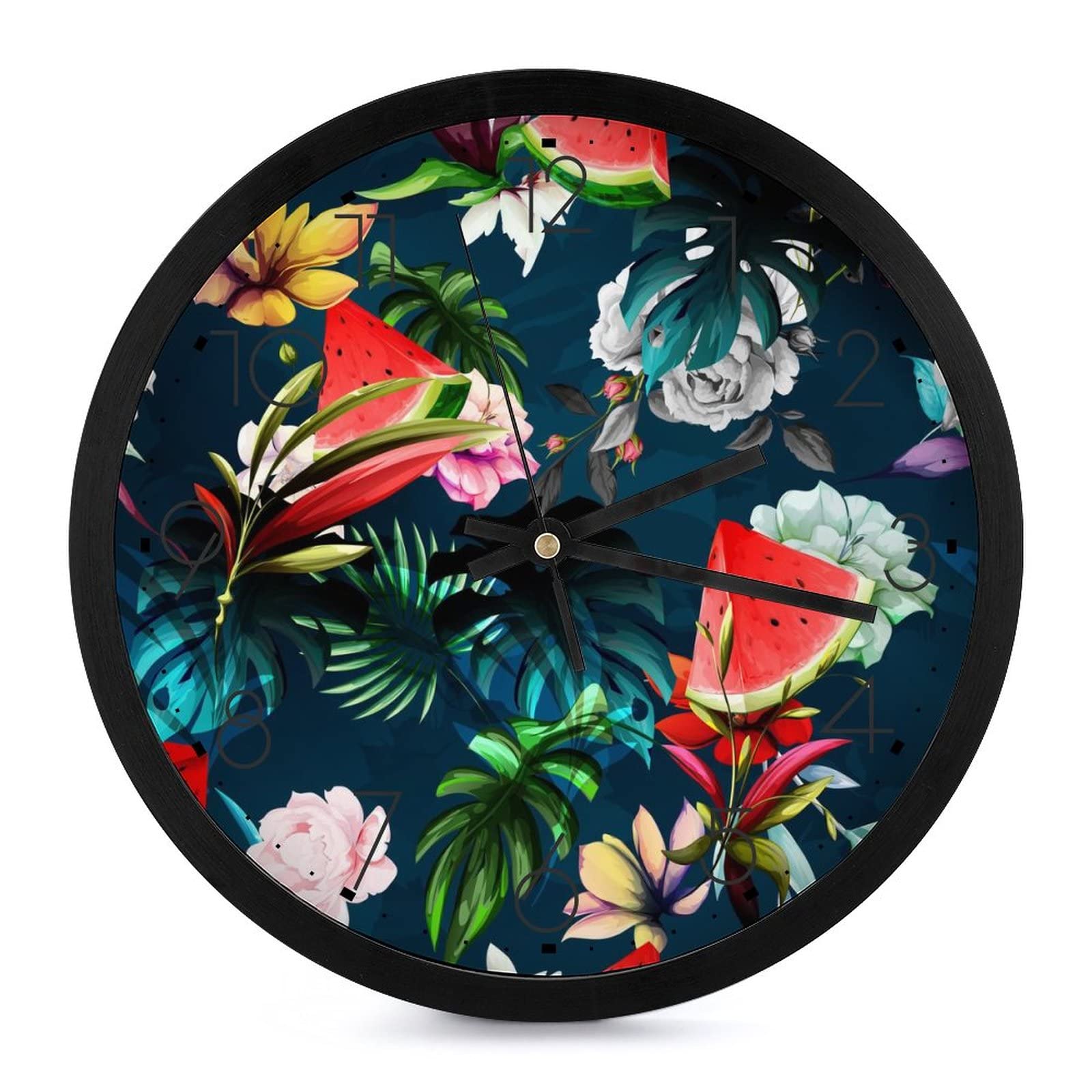 Pendule murale fleur de melon d'eau pour embellir le salon et la cuisine familiale