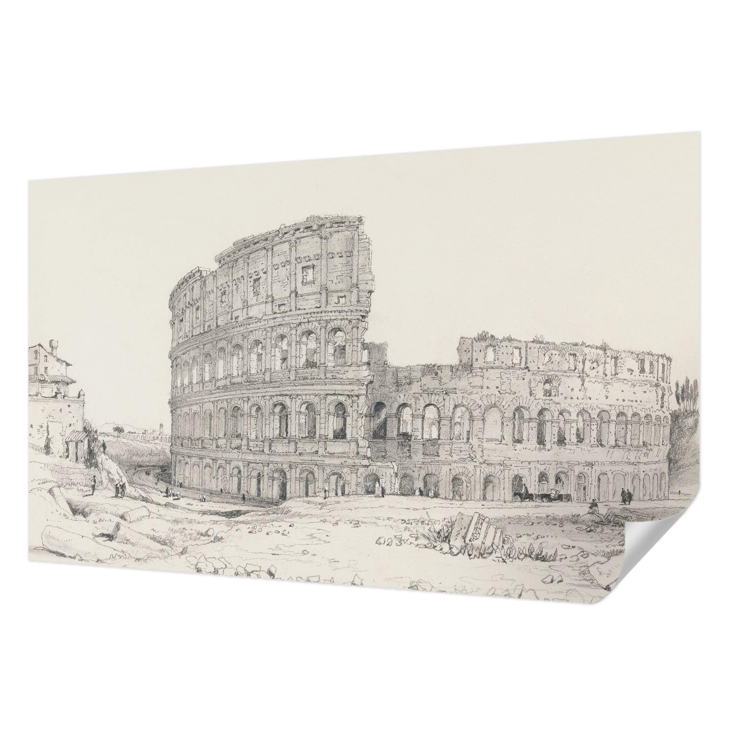 Papier Peint Autocollant pour Chambre à Coucher Style Ruines 416cm
