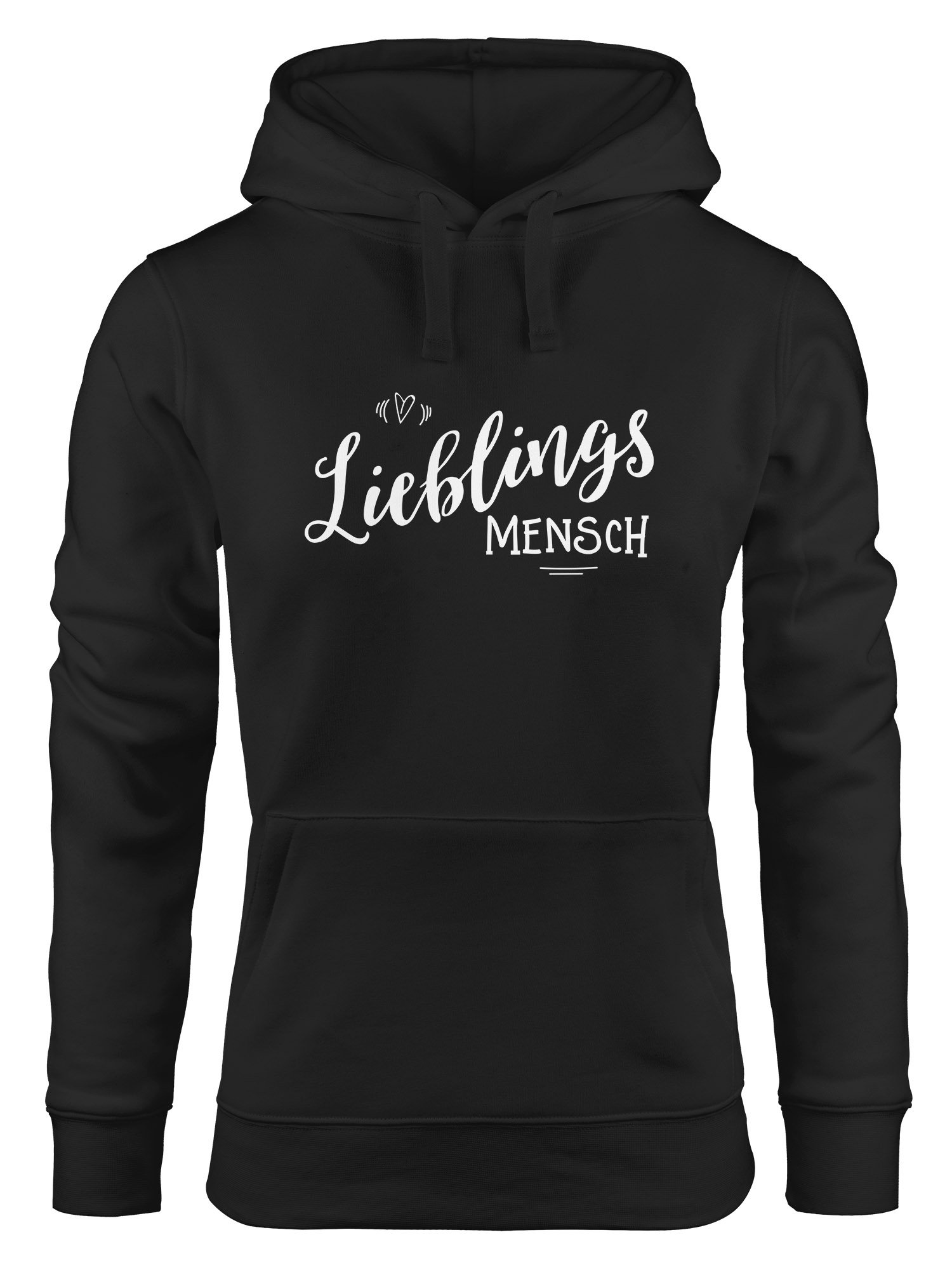 MoonWorks Hoodie für Damen, Lieblingsmensch, Sweatshirt mit Kapuze, Liebste oder Beste Freundin