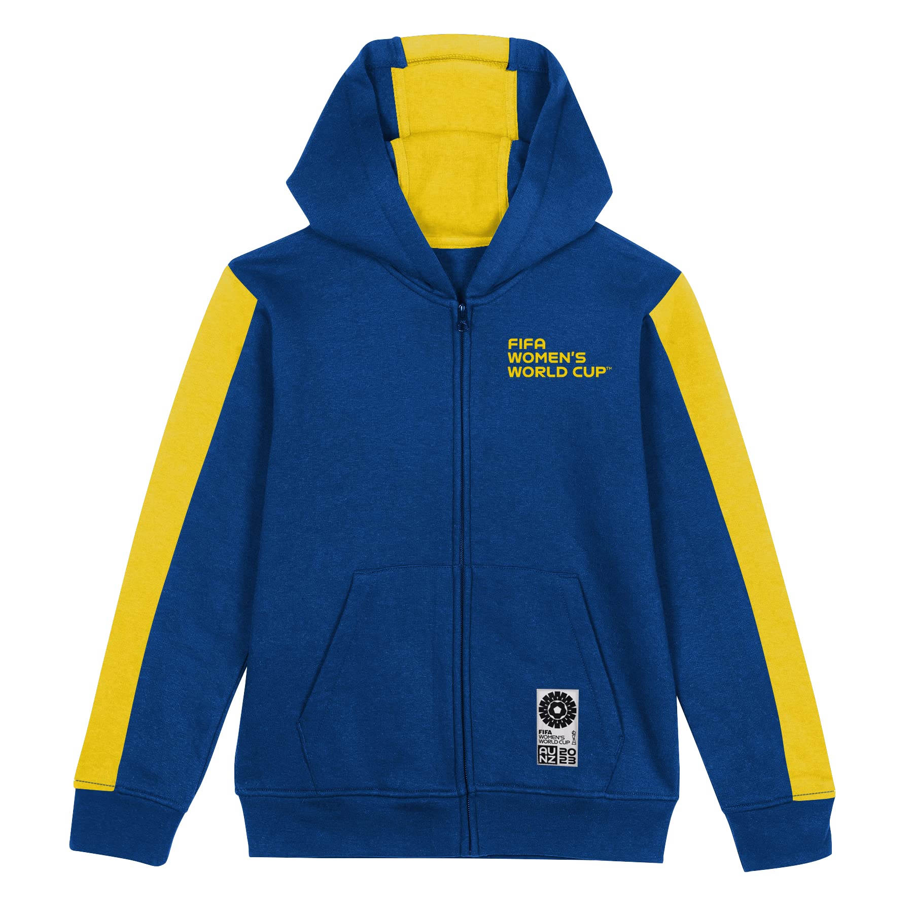FIFA Official 2023 Women's Football World Cup Youth Team Zipped Hoodie, Sweden, Blue, 12-13 years