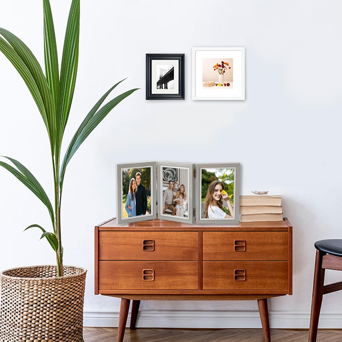 Mascagni - Houten multi fotolijst voor 4 foto's 10x15 (afmeting 31,5x31,5cm) - WE A683