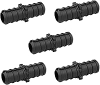 Vista 1 de EFIELD Poly PPSU - Juego de 5 conectores rectos de 1 x 1 pulgada para conexión de tubería Pex, ASTM 2159 (PPSU1807070-5PCS)