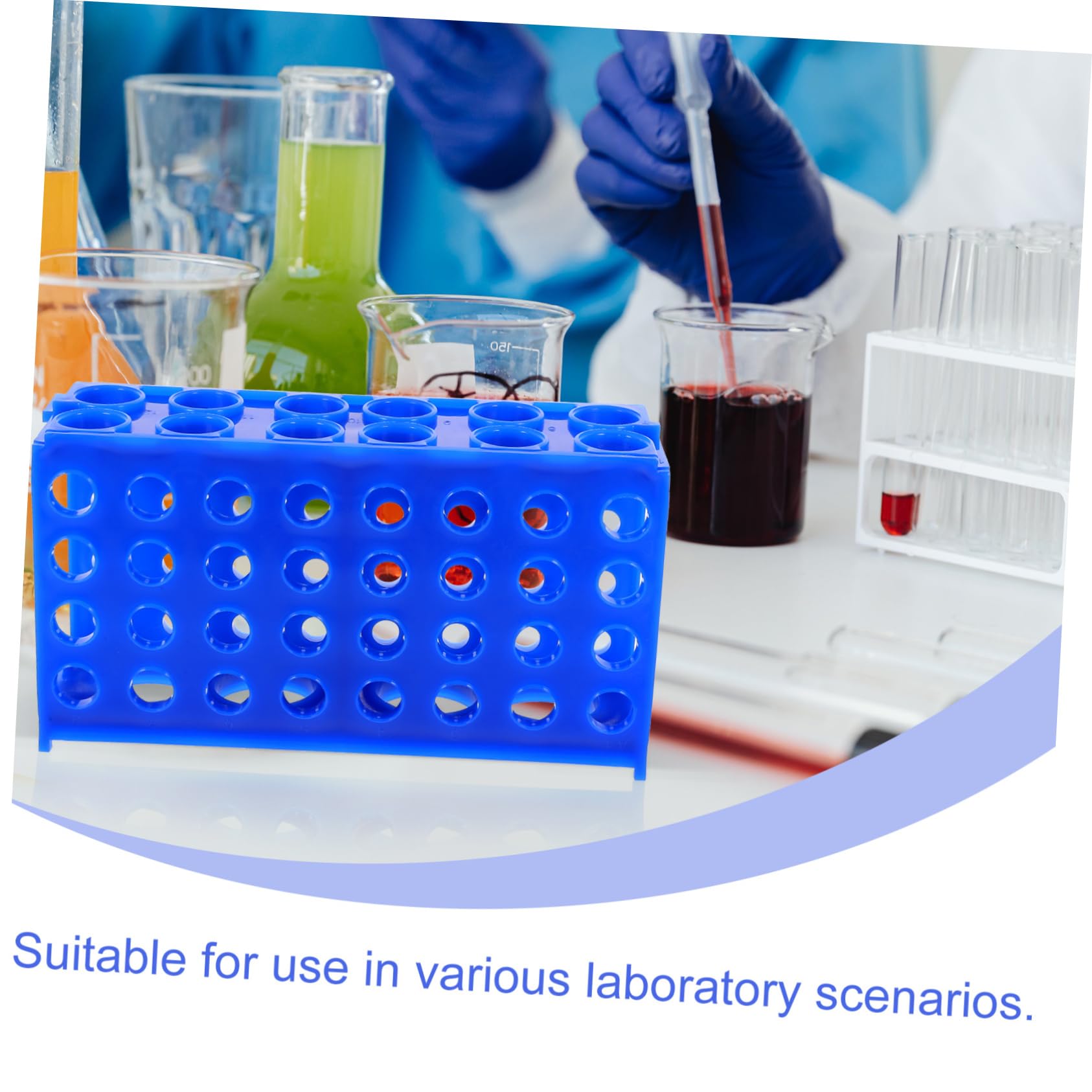 5stücke Test Tube Rack Mehrseitiger Reagenzglas Organizer Für Labor Stabiler Für Chemie Vielseitig Einsetzbar Platzsparend Einfach Zu Handhaben Für Und Chemie