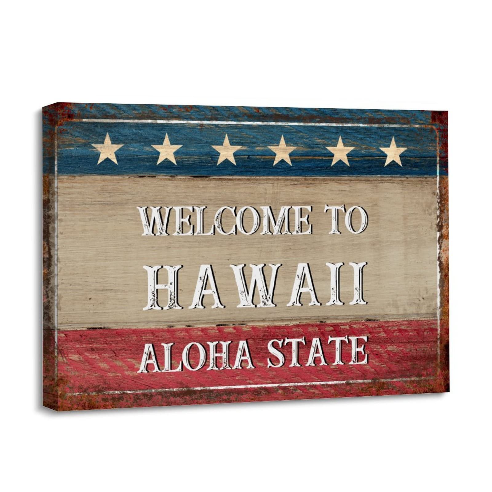 Impression toile Hawaii Aloha State 30x40cm idée cadeau maison - 8
