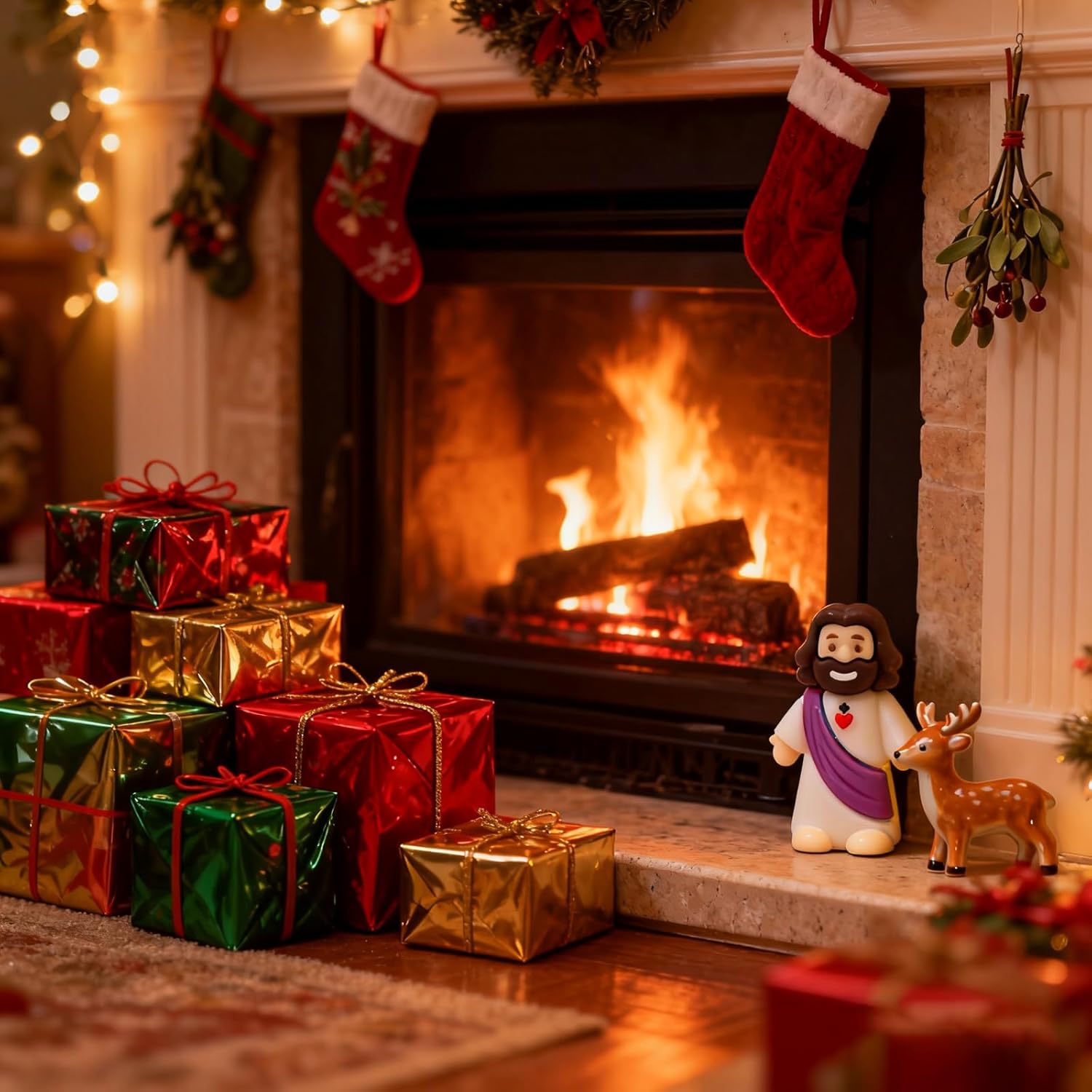 100 Pcs Baby Jesus Figures Mini Jesus Figurines in Bulk Original Design Tiny Miniature Jesus Figures for Hide and Seek, Religious Party Favors, Sunday School, Baptism Gift, Easter Egg Stuffers - Image 8