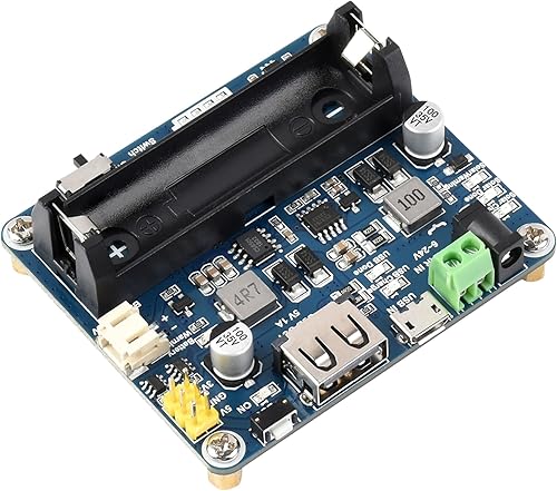 waveshare Módulo de gestión de energía solar recargable para panel solar de 6V ~ 24V, paneles solares de soporte, o cargador de batería del