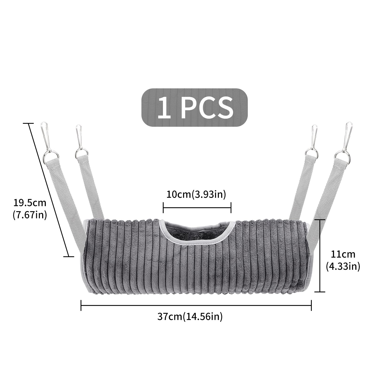 Hamac pour Petits Animaux Lit Tunnel pour Cochon d'Inde Tunnel de Suspension pour Hamster Lit Hamac Furet Lit Suspendu pour Rats Jouets pour Tunnel et Tube pour Animaux de Compagnie Tunnel de Cachette