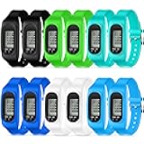 Pedometer for Walking Steps and Miles Pedometer Watch Silicone Steps Tracker Running Bracelet Ankle Step Counter for Calorie Burning and Step Counting