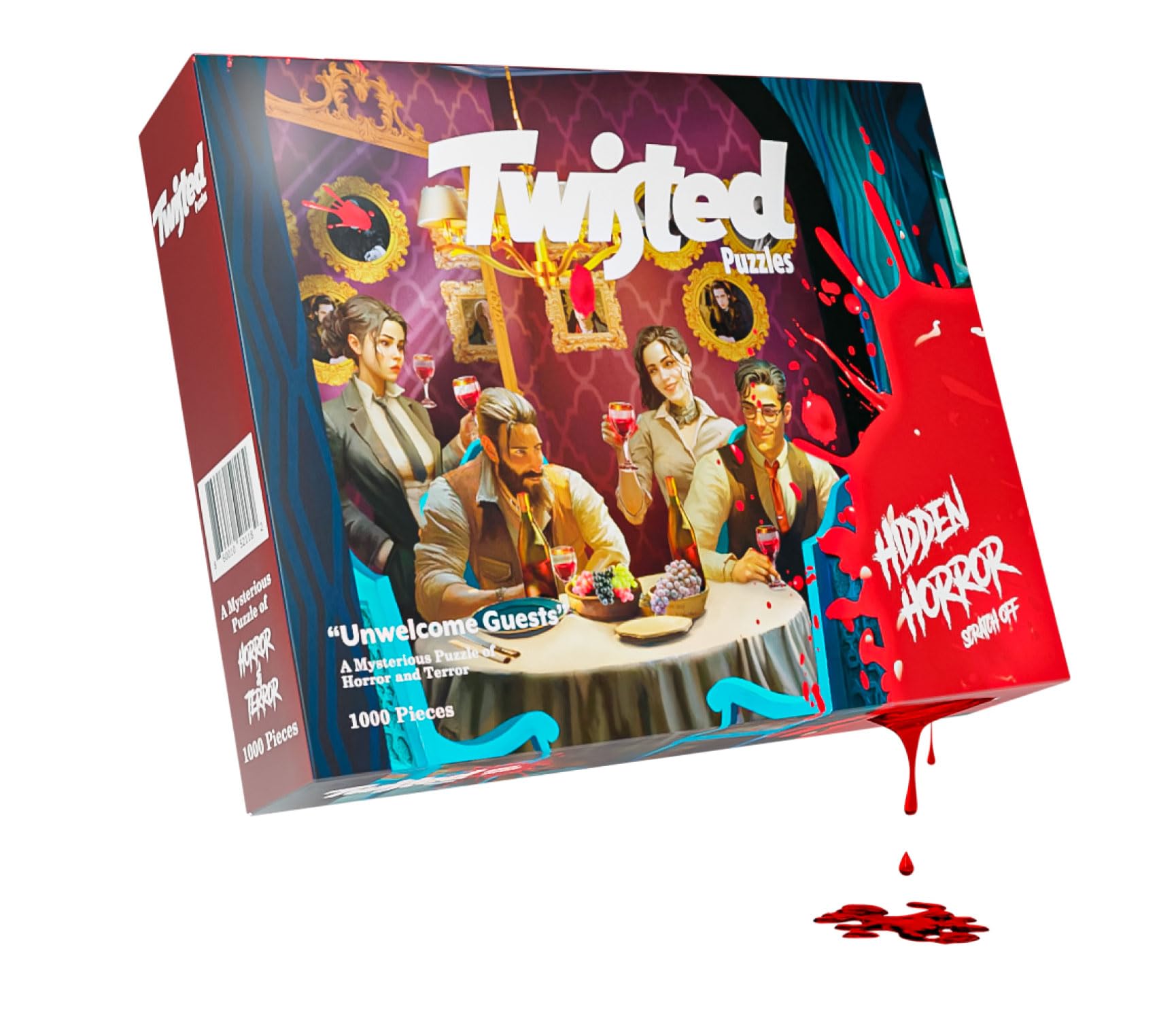 Hidden Horror Series: Unwelcome Guests, 1000 Piece Adult Jigsaw Puzzle, A Scare for Those Who Dare