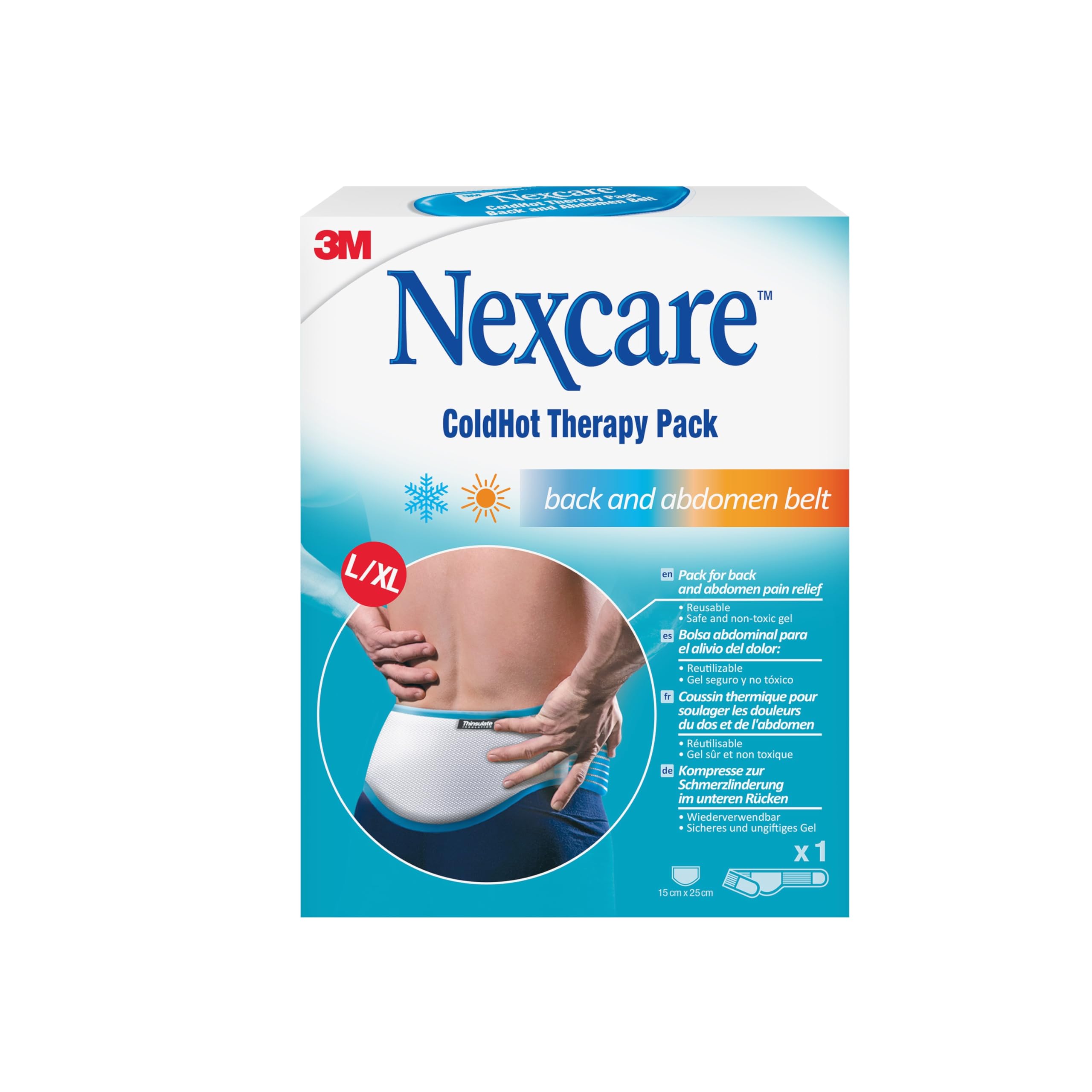 Nexcare ColdHot Therapy Pack Belt L/XL, paquete de 1 unidad