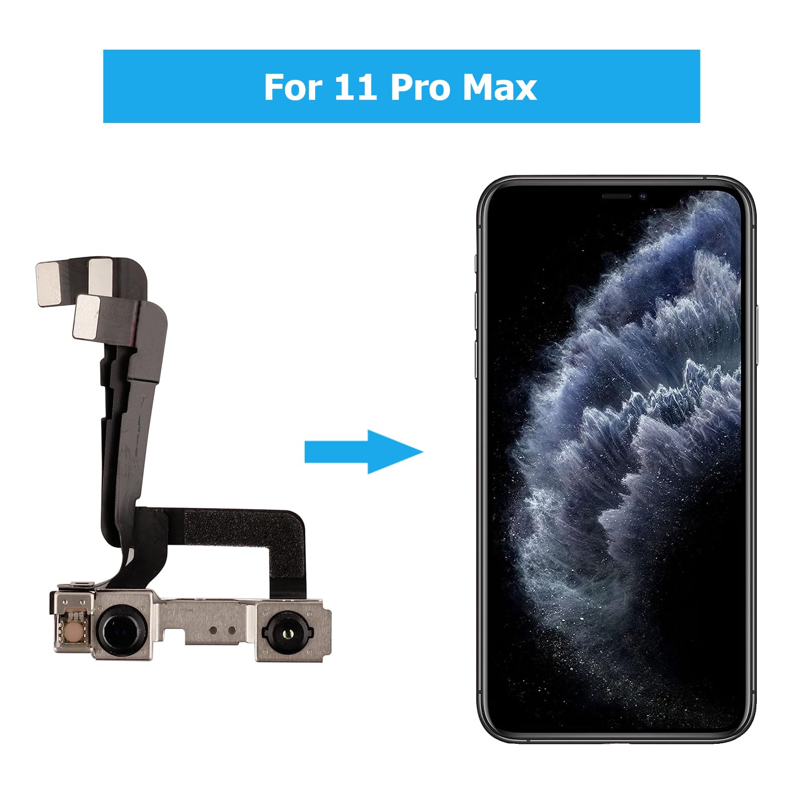 iPhone11プロ Amazon.com: Duotipa New Front Facing Camera Face ID IR Sensor Flex