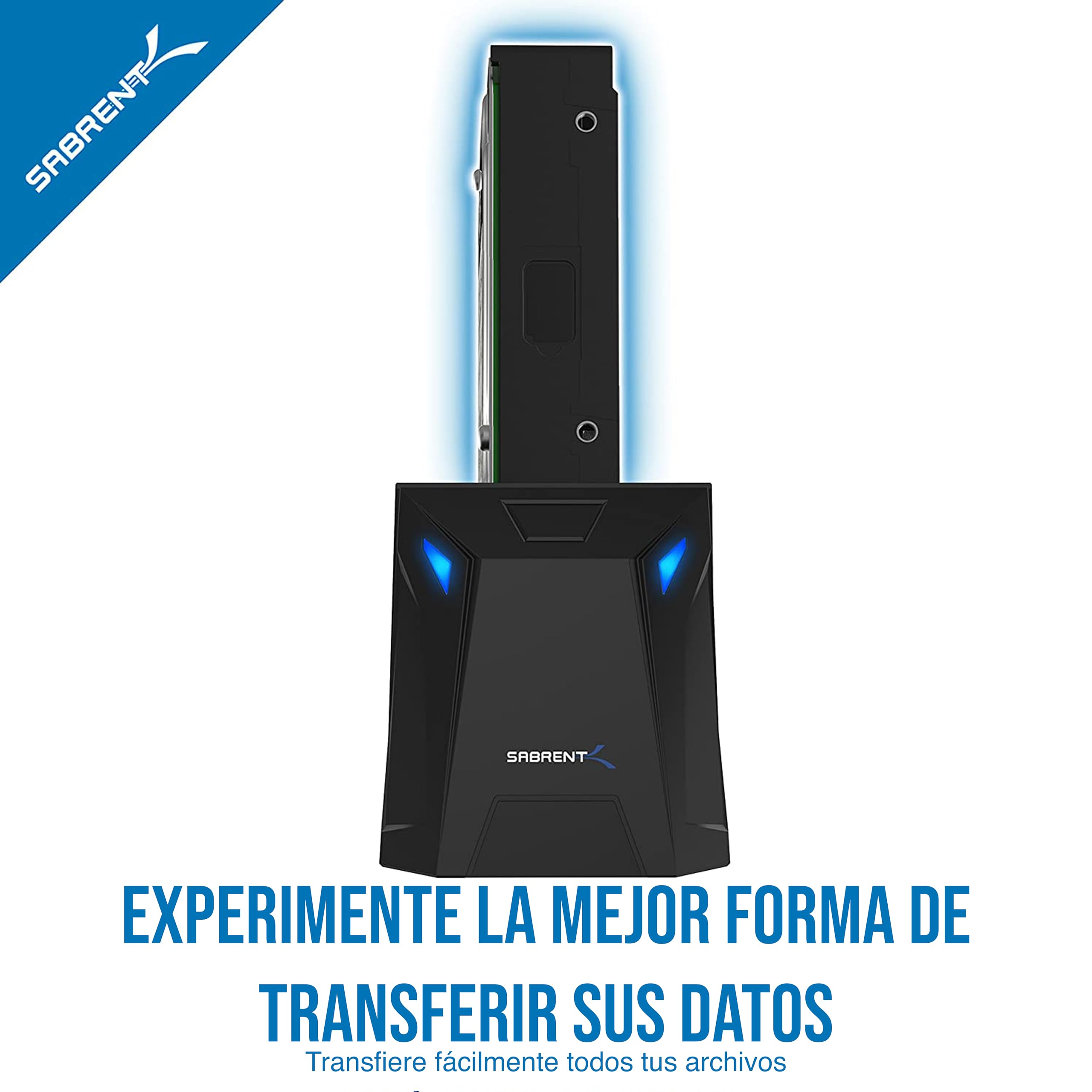SABRENT Estación de Acoplamiento para SATA SDD/HDD de 2,5/3,5" | USB 3.0 | Velocidades de 5Gbps | HDD/SSD hasta 22TB [EC-UBLB]