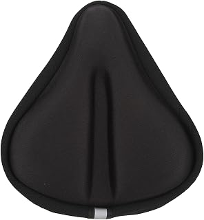 AYNEFY Cojín de Asiento de Bicicleta, Funda de Asiento de Silicona Antideslizante Resistente Al Desgaste con Absorción de Impactos para Bicicletass de Montaña, Estáticas y Spinning